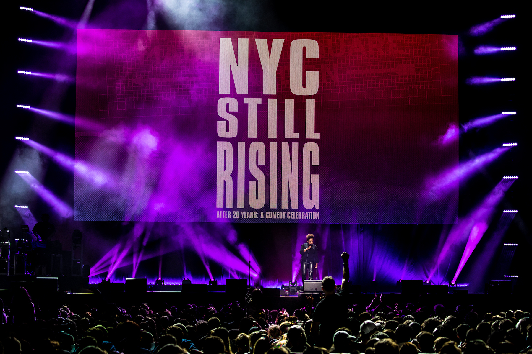 Photo 1 in 'NYC STILL RISING After 20 years:  A Comedy Celebration' gallery showcasing lighting design by Mike Baldassari of Mike-O-Matic Industries LLC